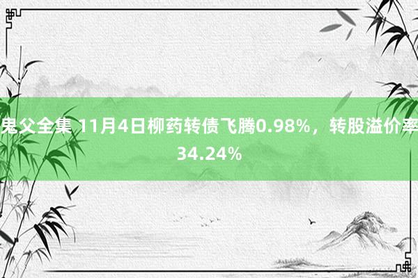 鬼父全集 11月4日柳药转债飞腾0.98%，转股溢价率34.24%
